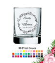 floral wreath votive shot glass