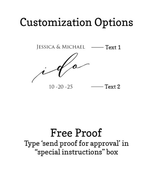 i do customization option free proof