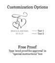 interlocking hearts customization option free proof