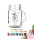 interlocking hearts small mason jar