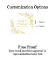 leaf border customization option free proofs
