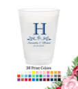 monogram scroll frost flex cup