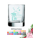 palm tree votive shot glass