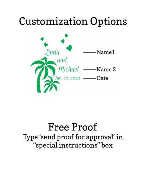 palm trees customization option free proof