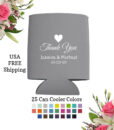 thank you wedding can cooler favors