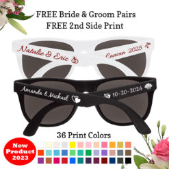wedding sunglasses black white frame colors