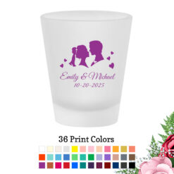couple frosted shot glass