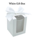 frosted shot glass white gift box