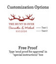 hunt is over customization option