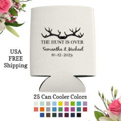 hunt is over wedding can coolers