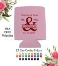 mr mrs name wedding can cooler