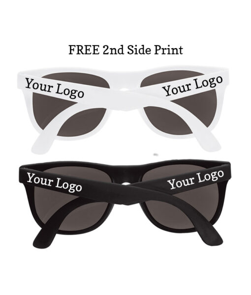 sunglasses black or white frame colors your logo