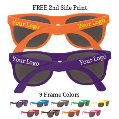 sunglasses solid colored frame your logo