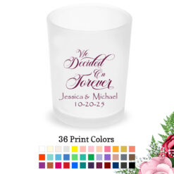 we decided on forever frosted votive shot glass