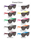 black front colored arms sunglasses color options