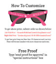 black front colored arms sunglasses – how to customize