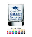 congrats grad votive shot glass