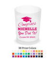 congrats you did it frosted votive shot glass