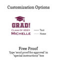 grad class of xyz customization options