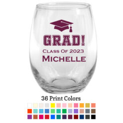 grad class of xyz wine glass