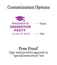 graduation party customization options