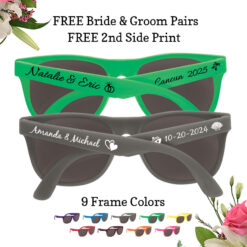 wedding sunglasses solid colored frame