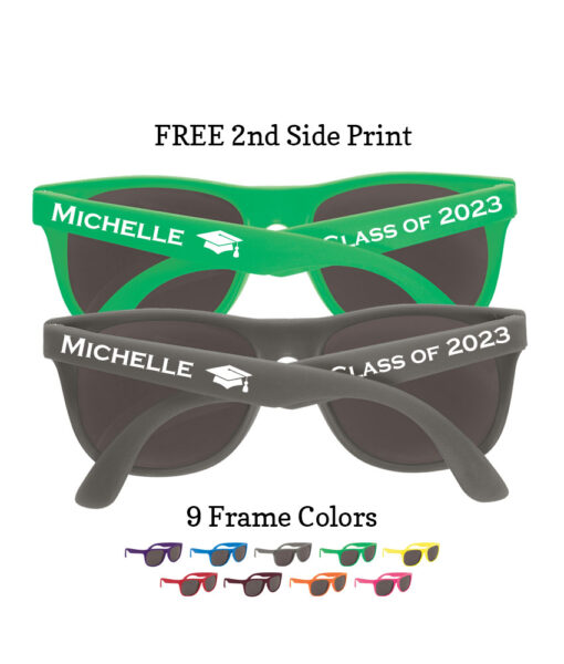 graduation sunglasses solid colors