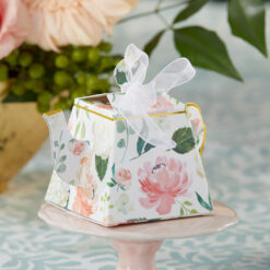 Floral Teapot Favor Box