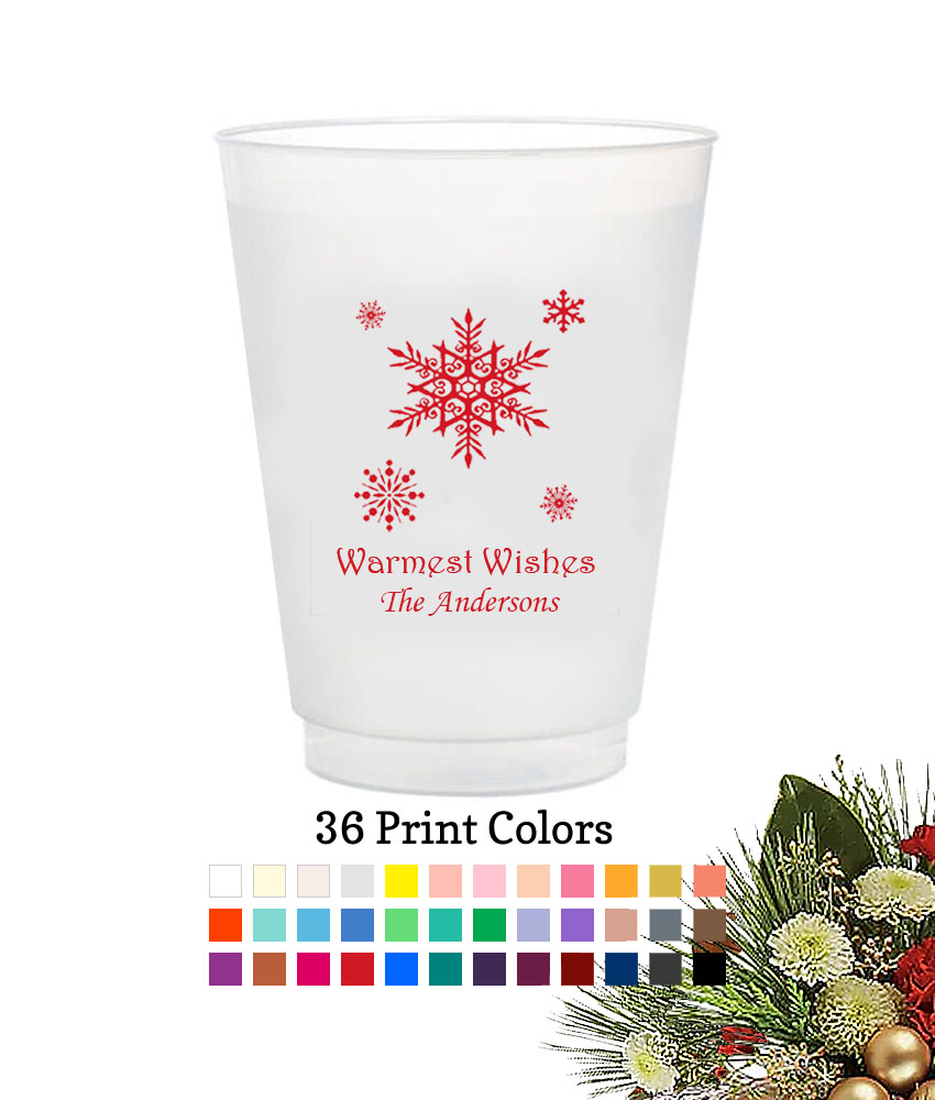 snowflakes christmas holiday personalized frost flex cup snowflakes christmas holiday personalized frost flex cup
