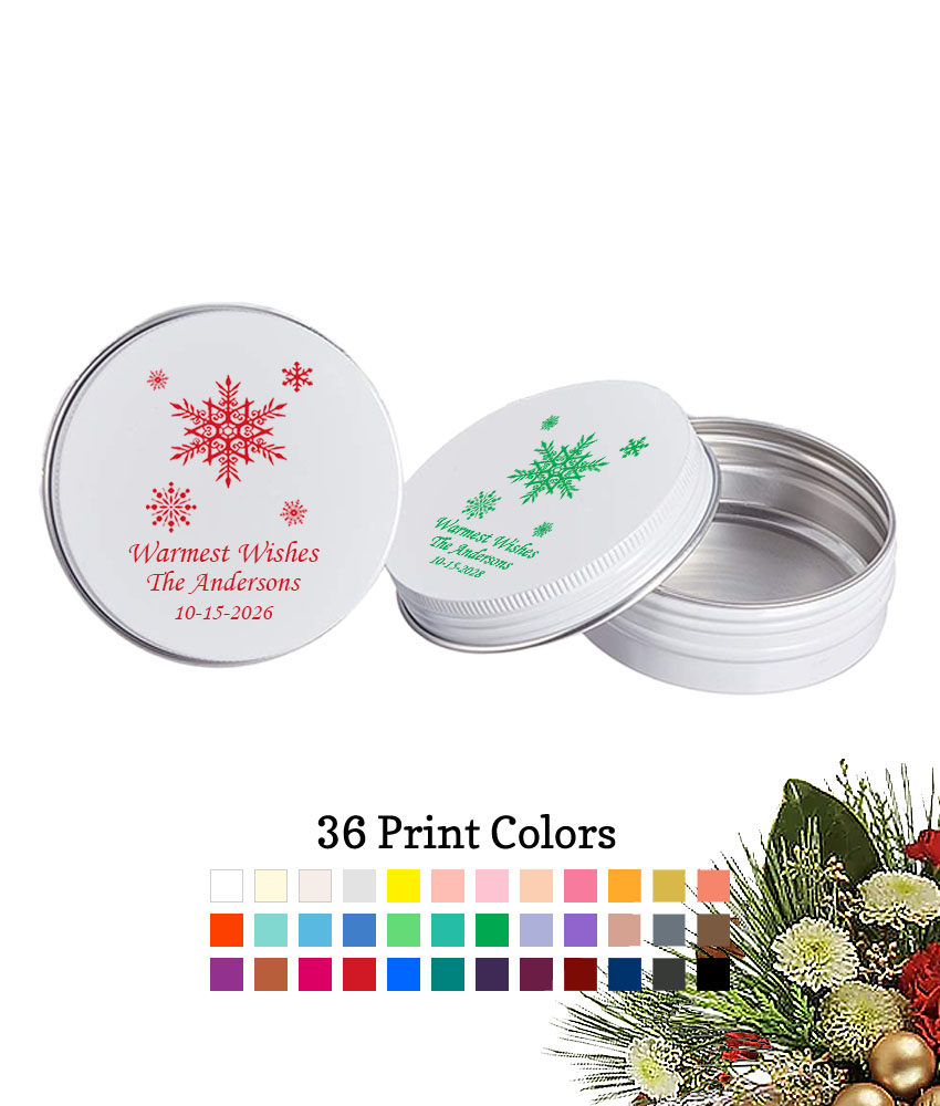 snowflakes christmas holiday personalized mint tins snowflakes christmas holiday personalized mint tins