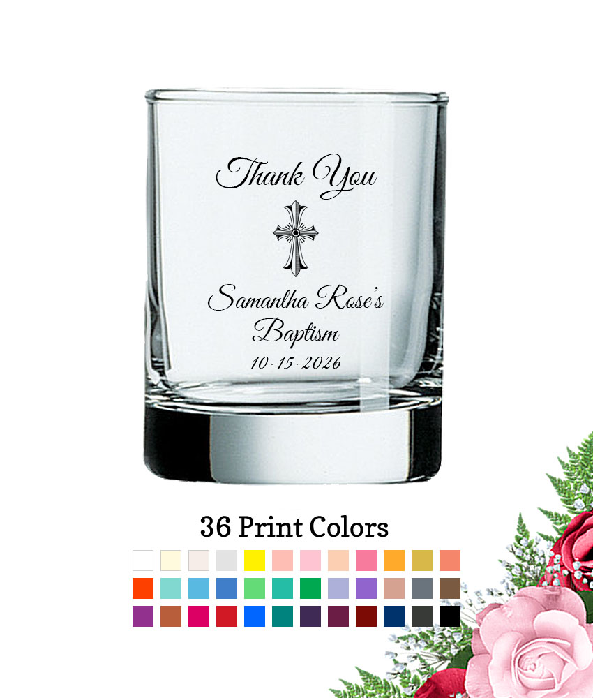 thank you cross votive shot glass thank you cross votive shot glass