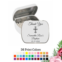 thank you cross white mint tin