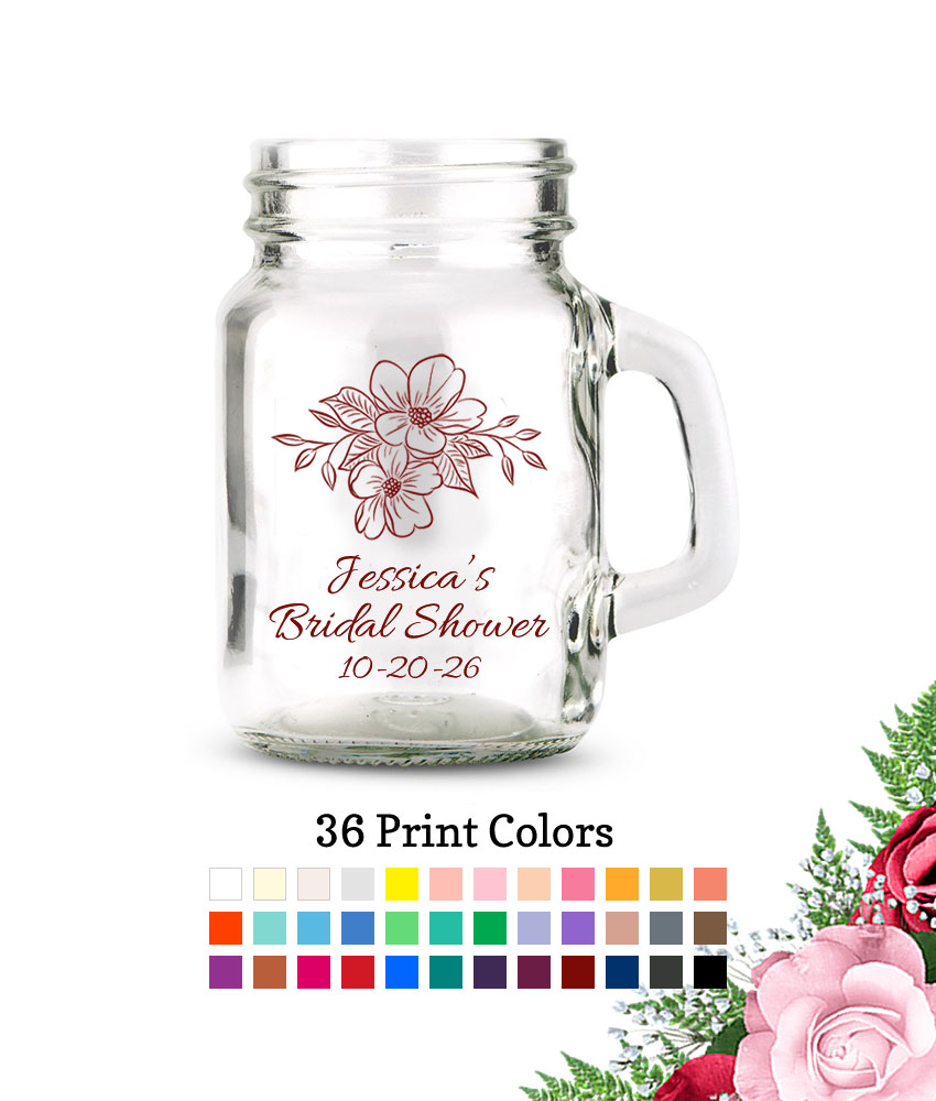 floral small mason jars floral small mason jars
