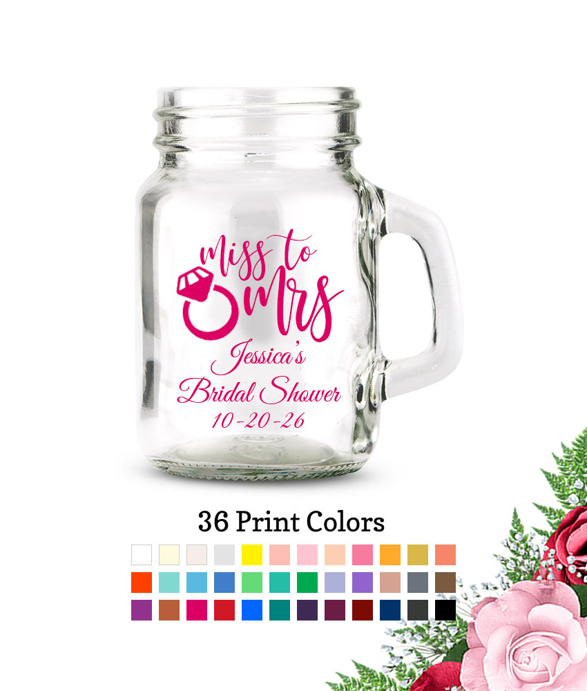 miss to mrs small mason jars