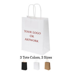 Personalized Paper Tote Bags With Handles And Your Logo