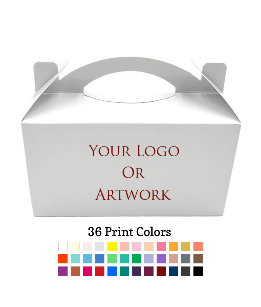 personalized white gable boxes your logo Personalized White Gable Boxes Your Logo