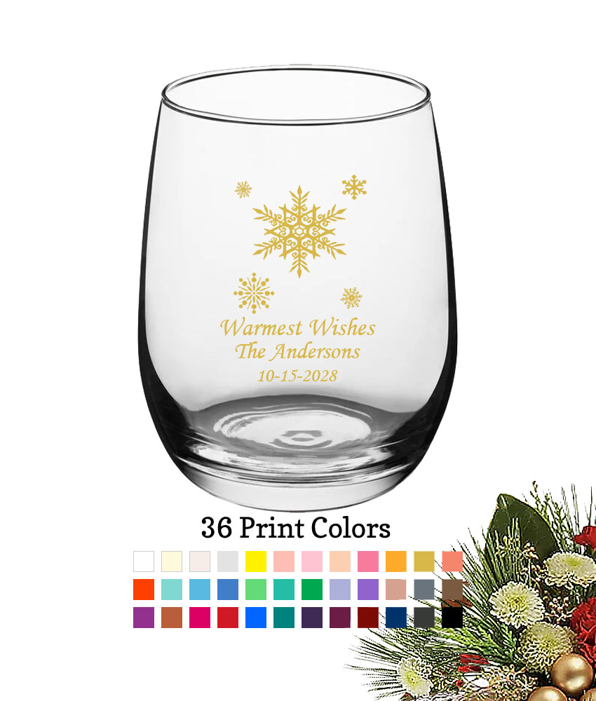 snowflake 15 oz snowflakes christmas holiday personalized large wine glass snowflake 15 oz snowflakes christmas holiday personalized large wine glass