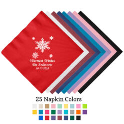 snowflakes 3 ply paper beverage napkins