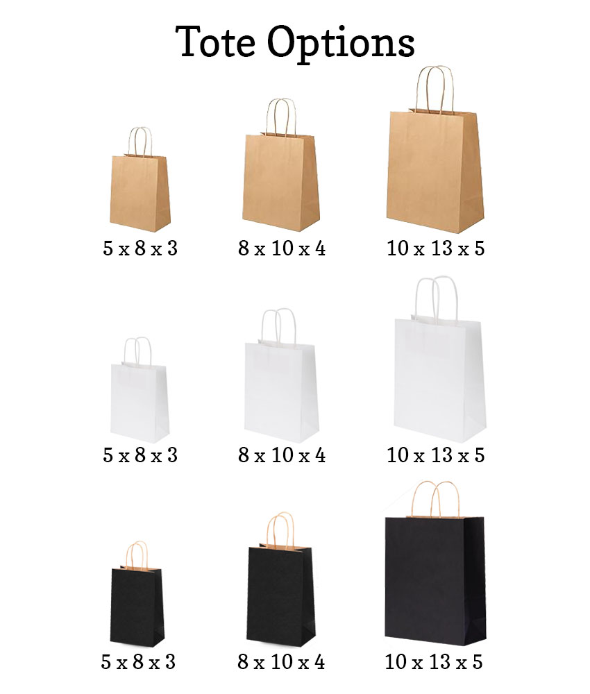 personalized paper tote color and size options personalized paper tote color and size options