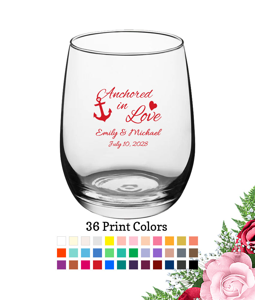anchored in love large wine glass 15 oz anchored in love large wine glass 15 oz