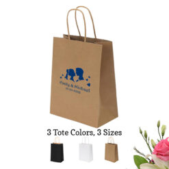 couple personalized paper tote bags