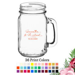 name signature large mason jars 16 oz