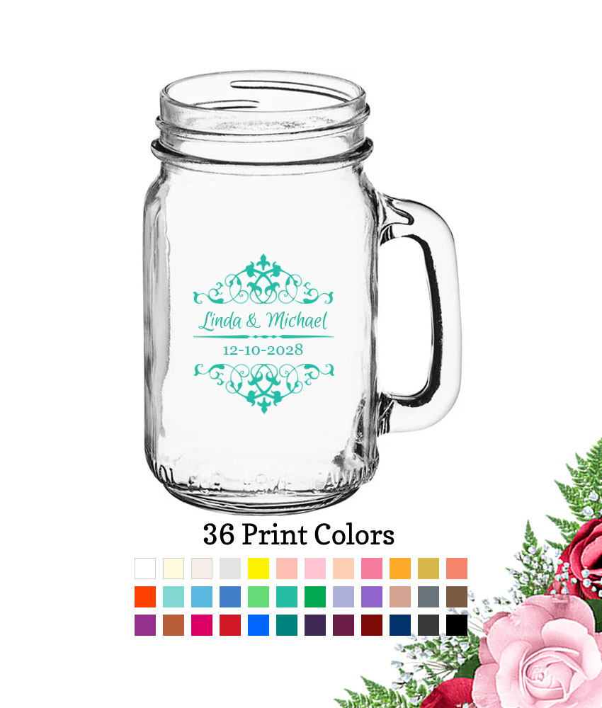 scroll large mason jars 16 oz scroll large mason jars 16 oz