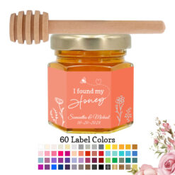 i found my honey personalized honey jar wedding favors