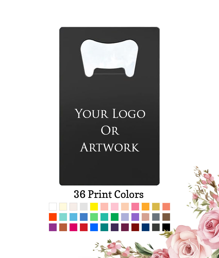 personalized magnetic credit card bottle opener black personalized magnetic credit card bottle opener black