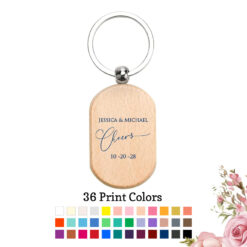 cheers wedding personalized wood keychain wedding favors