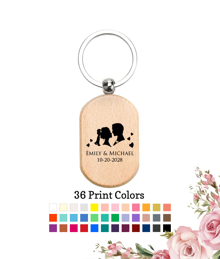 couple wedding personalized wood keychain wedding favors couple wedding personalized wood keychain wedding favors