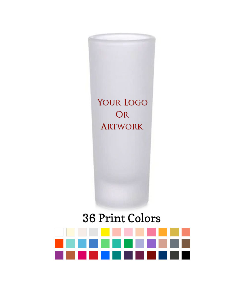personalized frosted tall shot glass your logo personalized frosted tall shot glass your logo