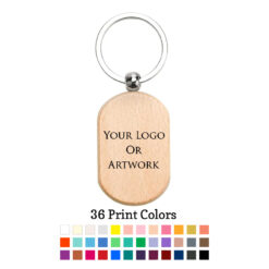 personalized wooden keychain your logo